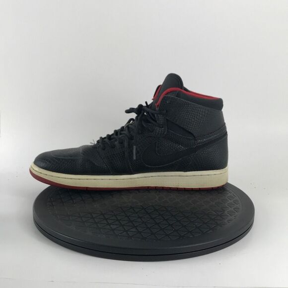 Nike Air Jordan 1 Nouveau Snakeskin Black/Red 819176-001 Men’s Size 11 - Picture 9 of 12